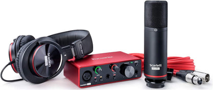 Scarlett Solo Studio 3Rd Gen USB Audio Interface Bundle for the Guitarist, Vocalist or Producer with Condenser Microphone and Headphones for Recording, Songwriting, Streaming, and Podcasting