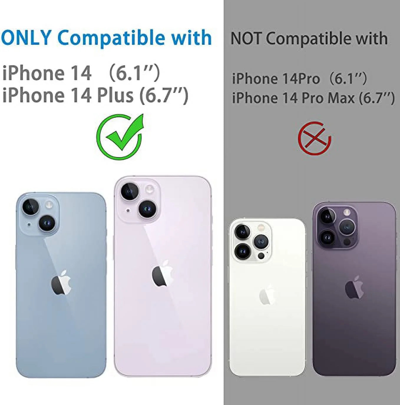 Camera Lens Protector for Iphone 14 & Iphone 14 plus 2022,Premium HD Clear Tempered Glass Lens Cover Flim[Case Friendly][Scratch-Resistant][Easy Installation][Night Circle]