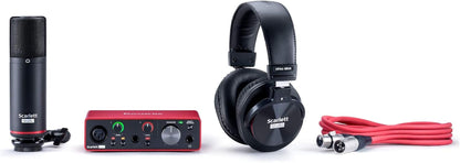 Scarlett Solo Studio 3Rd Gen USB Audio Interface Bundle for the Guitarist, Vocalist or Producer with Condenser Microphone and Headphones for Recording, Songwriting, Streaming, and Podcasting