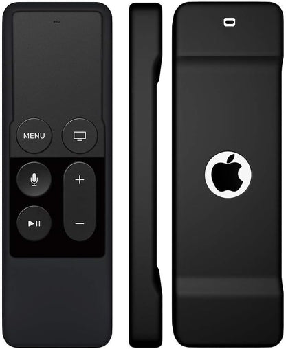 Remote Case Compatible with Apple TV 4K (5Th) and 4Th Generation,  Shock Proof Silicone Remote Cover Case Compatible with Apple TV 4Th Gen 4K 5Th Siri Remote Controller - Black
