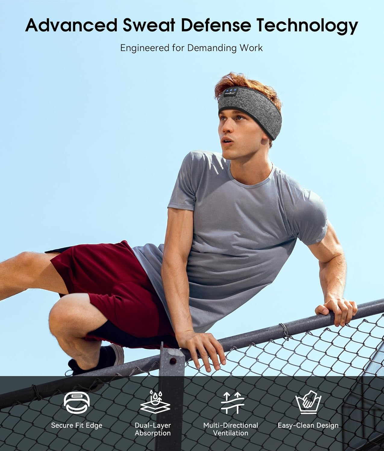 Sleep Headphones Bluetooth 5.4 Headband, Wireless Earphones Music Sleep Earbuds Sleeping Eye Mask with HD Stereo Speakers for Workout Running Travel Yoga, Ideal Gifts for Women Men