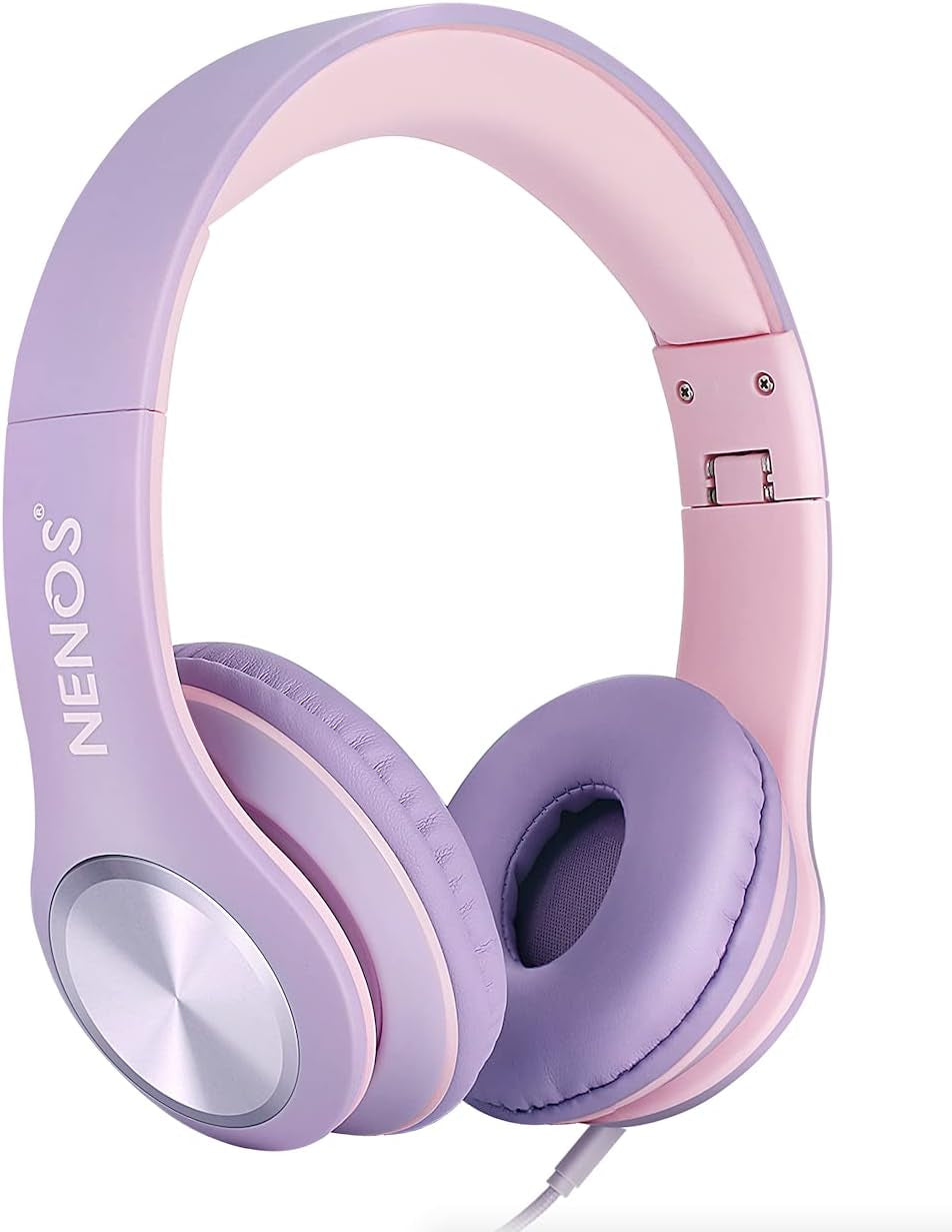 Kids Headphones Volume Limited over Ear Headphones for Kids Headphones for Children Boys Girls Toddler Ideal for Tablet, Smartphone, Laptop Headset for School, Travel