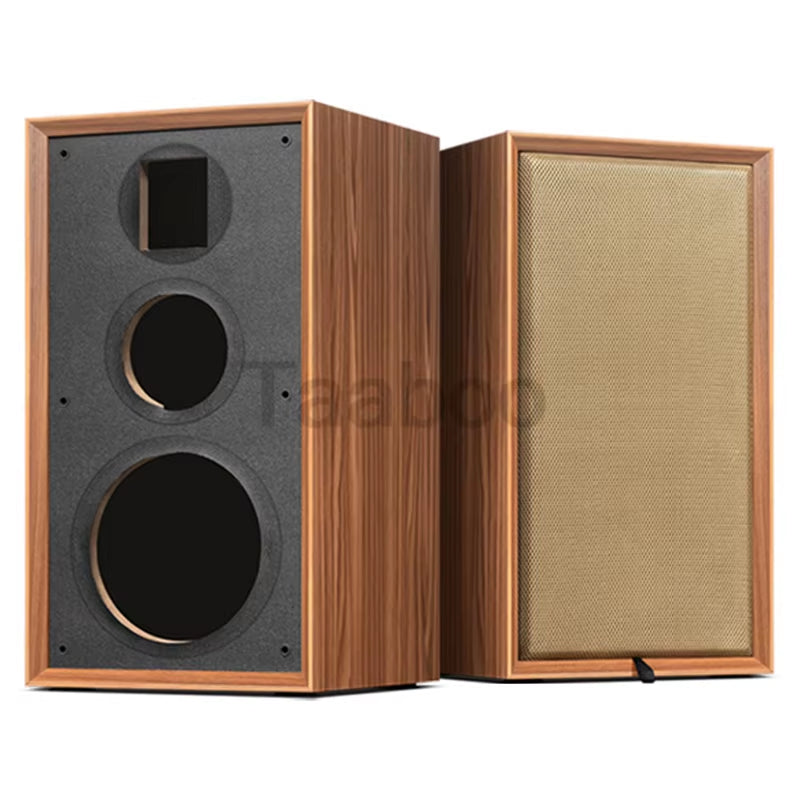 8 Inch Three-Way Labyrinth Speaker Empty Box Bookshelf Speaker Home Speaker DIY Hifi Audio Wooden Handmade Box Passive Speaker