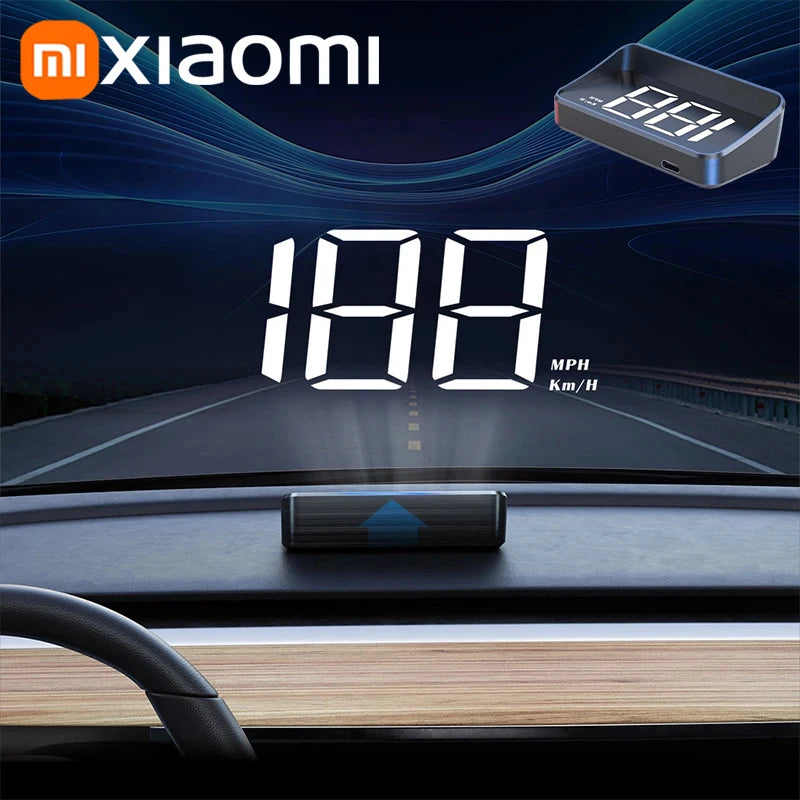 Xiaomi Car Speedometer HUD Head up Display Digital Speed Meter Windshield Projector Vehicles Truck Auto Electronics Accessories
