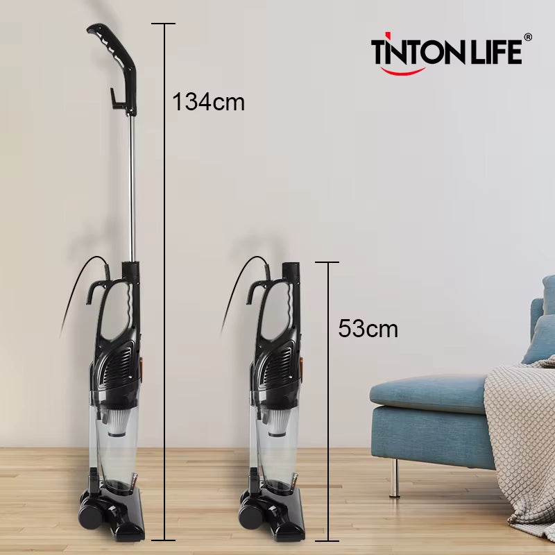 Portable Handheld Wired Vacuum Cleaner with Push Rod Functionality