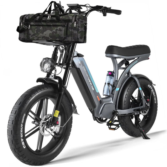 Electric Bike for Adults, 20" Ebike 750W 31 MPH, 48V 20Ah Battery, Mountain Bike UL2849