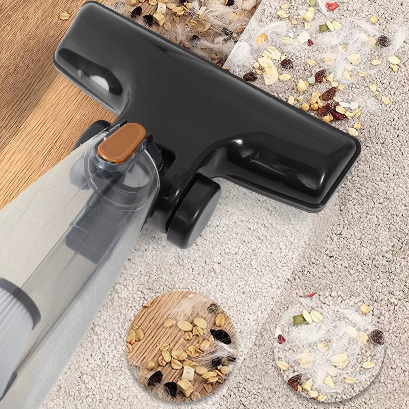 Portable Handheld Wired Vacuum Cleaner with Push Rod Functionality