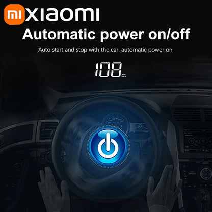 Xiaomi Car Speedometer HUD Head up Display Digital Speed Meter Windshield Projector Vehicles Truck Auto Electronics Accessories
