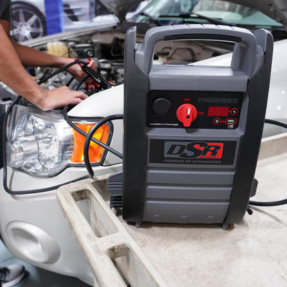 DSR Proseries Car Battery Jump Starter - 2200 Peak Amp 12V Car Starter, Jump Box & Portable Power Station - Digital Display, Heavy-Duty Clamps - DSR165