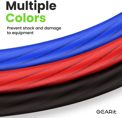 , 4 Gauge Wire, for Automotive Power/Ground, Battery Cable, Car Audio, RV, Amp, CCA Wire, Wire, Automotive Wire, Battery Cables, Amp Wiring Kit, (25 Feet Each- Black/Red Translucent)