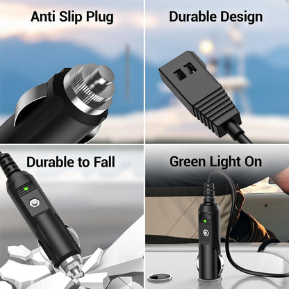 12V Power Cord for Humminbird Fish Finder Charger Fits for Humminbird for Helix 7/5/8/9/10/12/15, for All ICE for Helix, All ICE Flasher Models 720105-1 Fishfinders AC Adapter