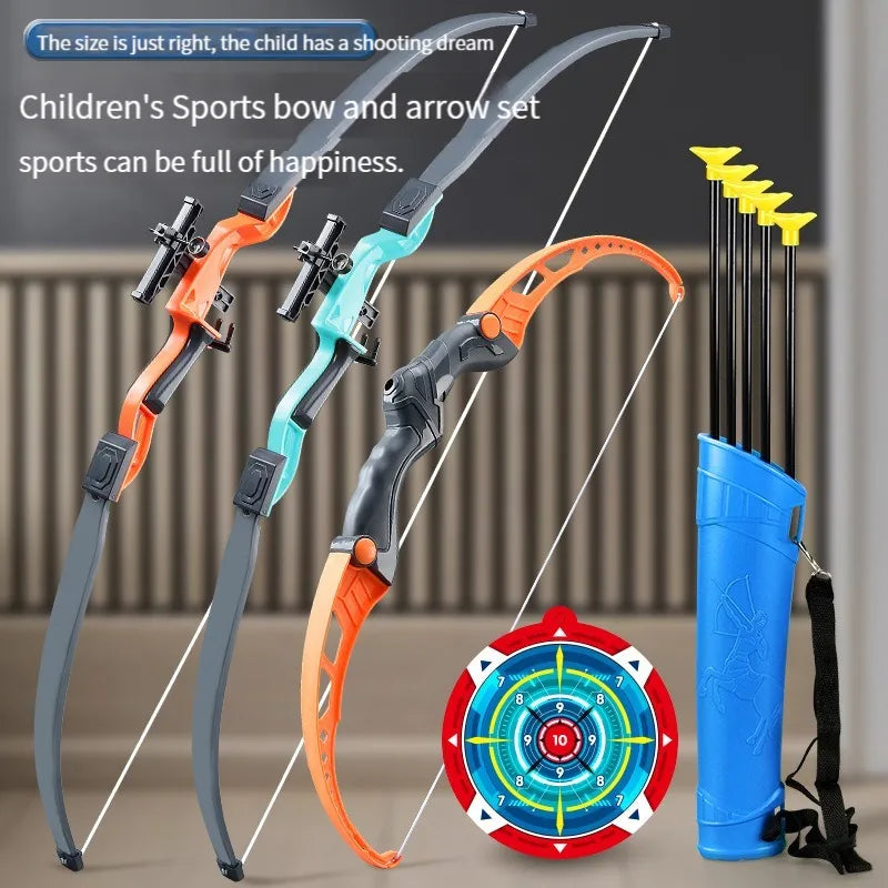 52cm Children's Bow and Arrow Archery Set for Outdoor Practice with Target - Ideal Gift for Boys and Kids