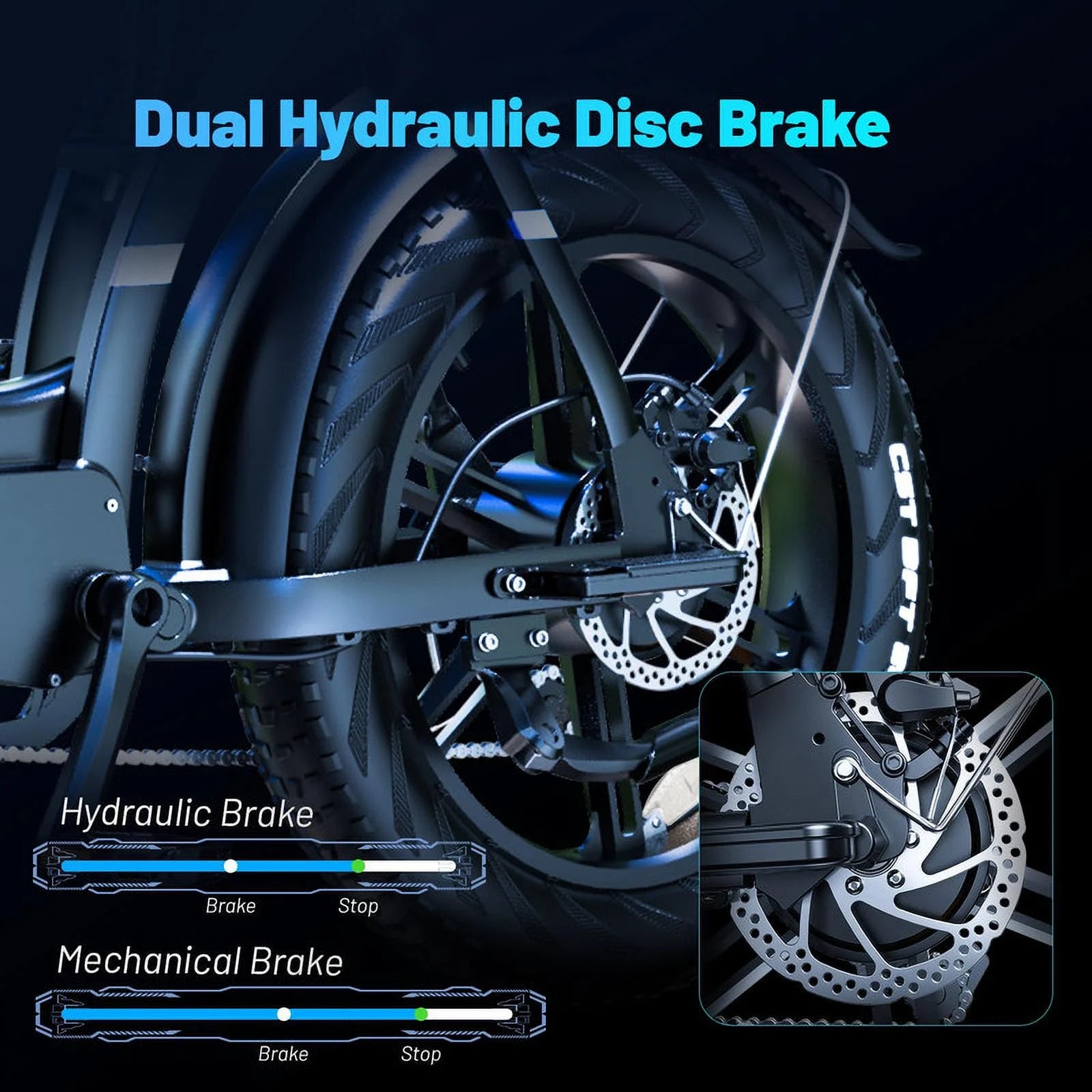 Electric Bike for Adults, 20" Ebike 750W 31 MPH, 48V 20Ah Battery, Mountain Bike UL2849