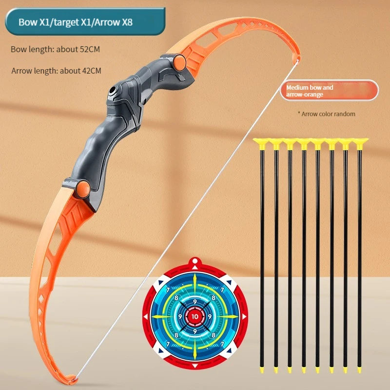 52cm Children's Bow and Arrow Archery Set for Outdoor Practice with Target - Ideal Gift for Boys and Kids