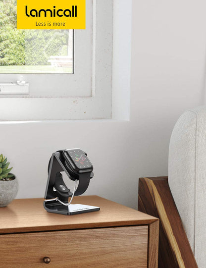 Watch Stand for Apple Watch Magnetic Fast Charger - Desk Charging Stand Holder Dock for Apple Iwatch Series SE 10 9 8 7 6 5 4 3 2 1, Series Ultra(49Mm 46Mm 45Mm 44Mm 42Mm 41Mm 40Mm 38Mm)