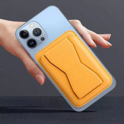 For Magsafe Wallet Phone Card Holder Safety Accessories Wallet Case Anti-Theft Leather Card Bag for Iphone 15 14 13 Promax