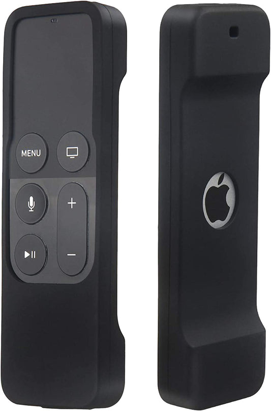 Remote Case Compatible with Apple TV 4K (5Th) and 4Th Generation,  Shock Proof Silicone Remote Cover Case Compatible with Apple TV 4Th Gen 4K 5Th Siri Remote Controller - Black