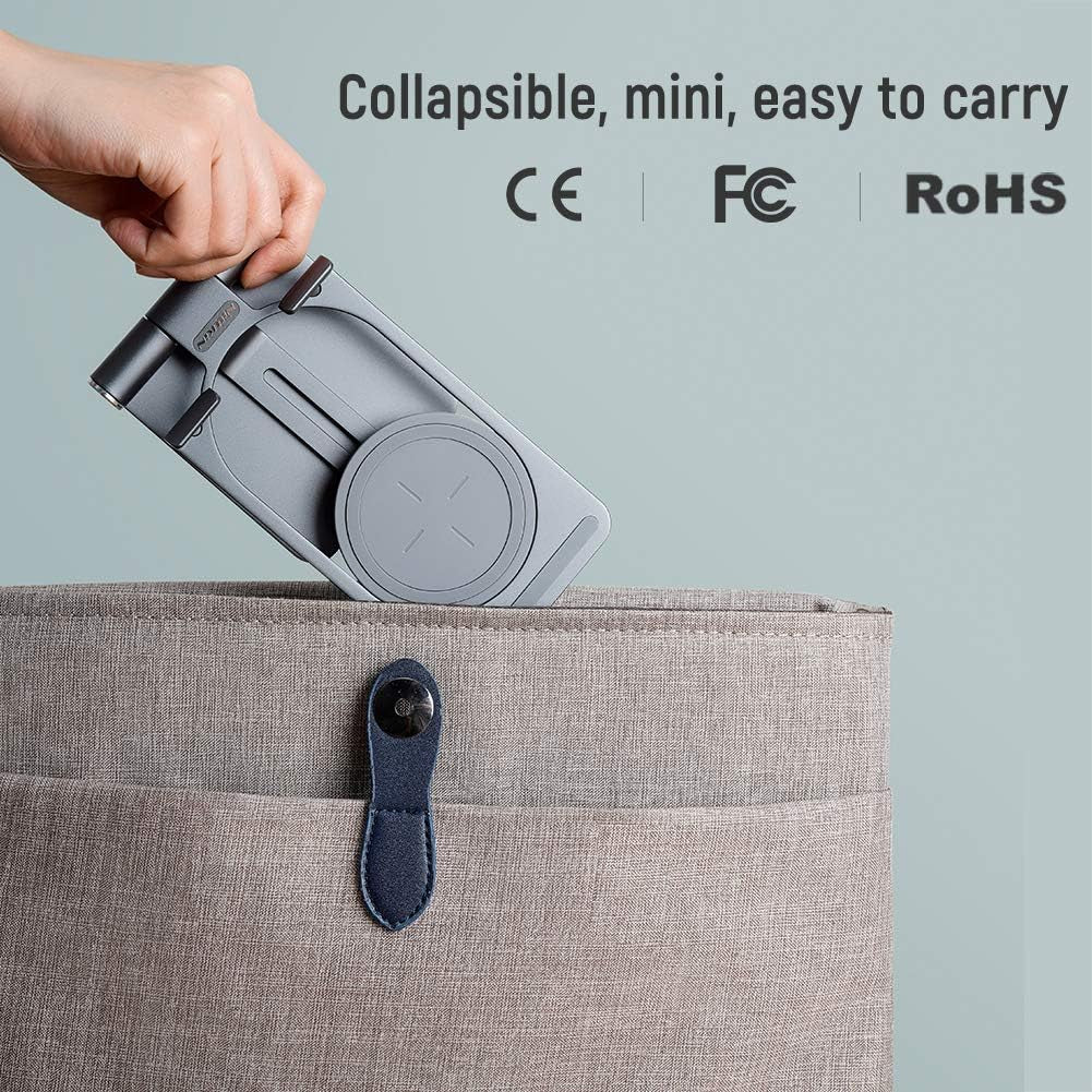 For Samsung S21 Ultra Wireless Charger Stand 15W/7.5W  Aluminum 2 in 1 Wireless Charging Station Dock Pad for Iphone 12 Pro Max/11 Pro Mas/Xs Max for Samsung S21 Note 20 Ultra (Grey)