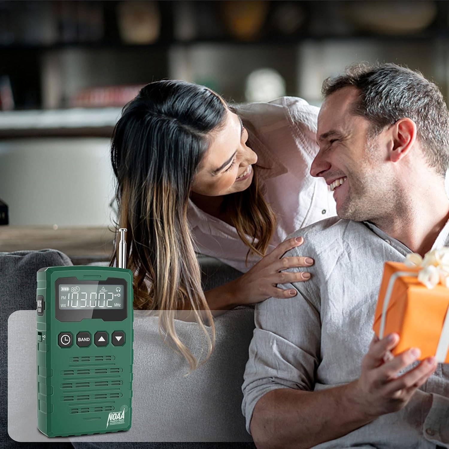 AM FM Radios Pocket Portable with Best Reception Sound, Digital Transistor Radio Battery Operated, NOAA Weather Emergency Alert Radio, Handheld Radio for Walkman, Parents, Friends Gift