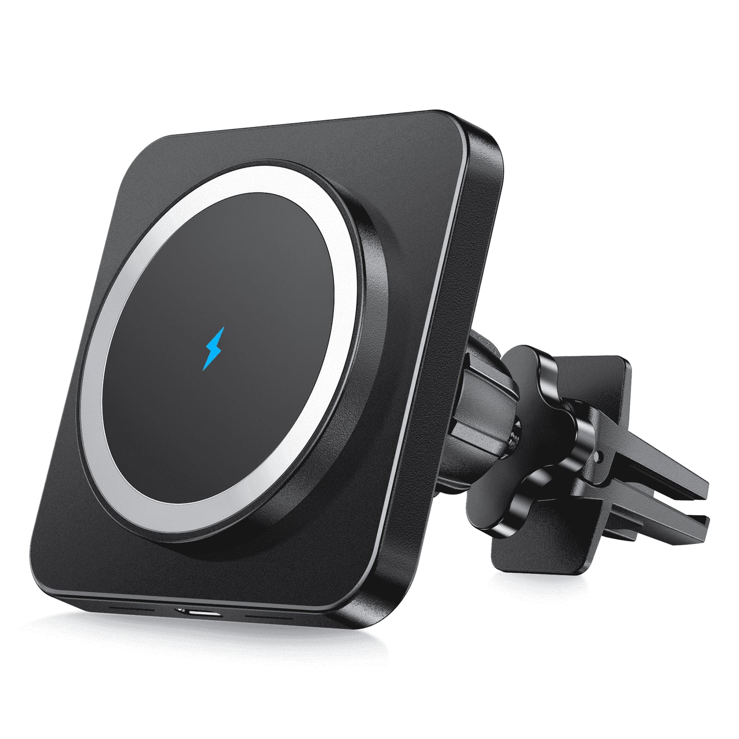 Car Wireless Charger - Car Mount Fast Charging Air Vent Phone Holder Mount for Iphone 16/15/14/13/12 - Black