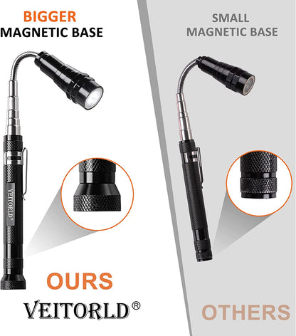 Gifts for Dad Men from Daughter Son Wife, Fathers Day, Extendable Magnetic Flashlight, Telescoping Magnet Pickup Tool, Cool Birthday Gifts for Father Grandpa Husband Boyfriend Women