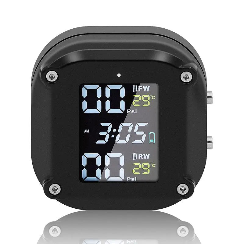 Motorcycle Tire Pressure Monitor Digital Display External Motorcycle Wireless Tire Pressure Detector