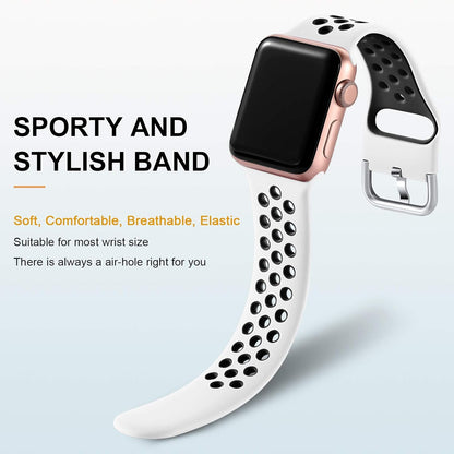 3 Pack Sport Bands Compatible with Apple Watch Band 44Mm 49Mm 46Mm 45Mm 42Mm 41Mm 40Mm 38Mm Men Women,Soft Silicone Breathable Band for Iwatch SE Ultra Iwatch Series 10 9 8 7 6 5 4 3 2 1