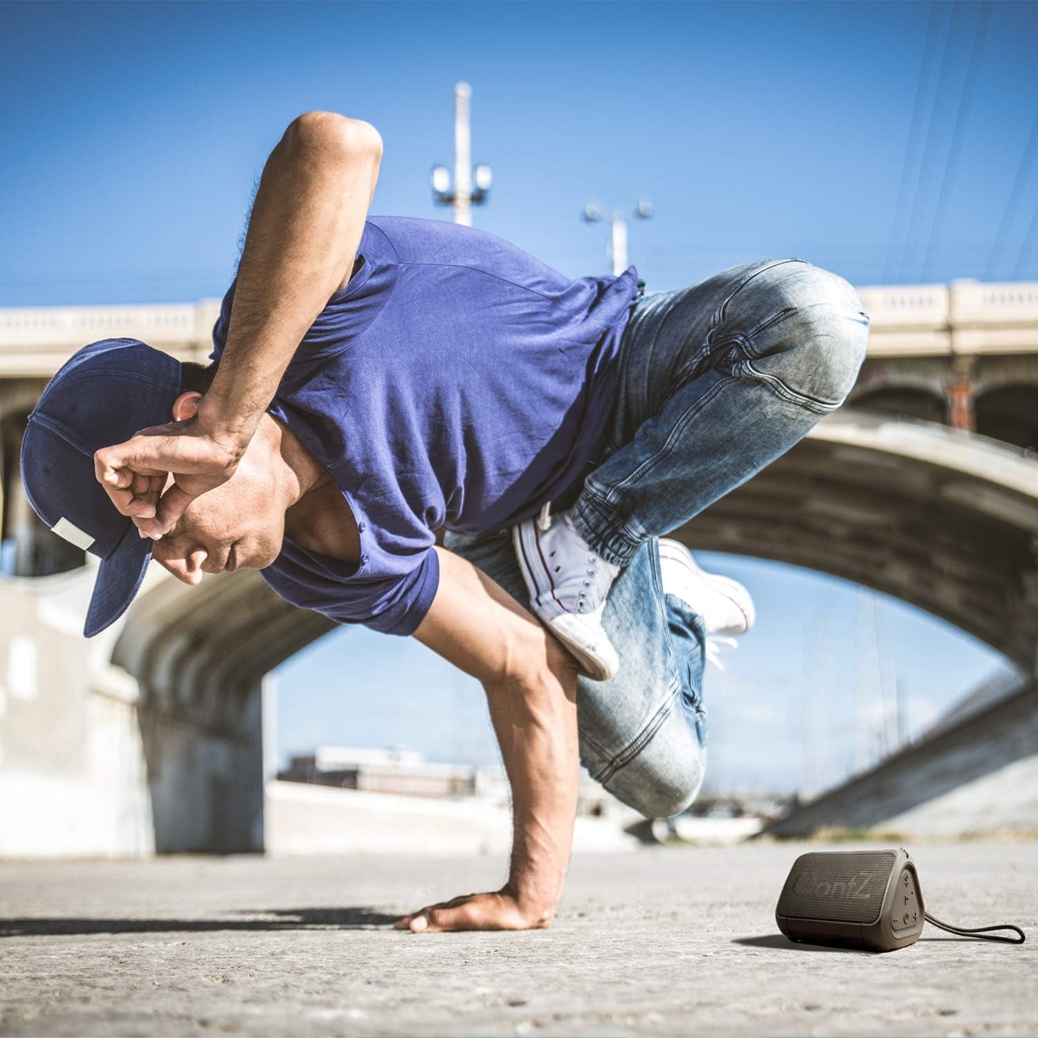 Oontz Angle Solo Portable Bluetooth Speaker 5.0-5W Sound, 10-Hr Battery, 100Ft Wireless Range, IPX5 Water-Resistant, Budget-Friendly Small Speaker for Travel, Party, Outdoor or Home (Black)