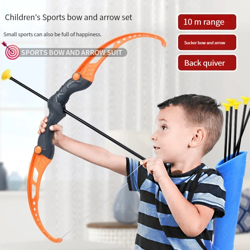 52cm Children's Bow and Arrow Archery Set for Outdoor Practice with Target - Ideal Gift for Boys and Kids